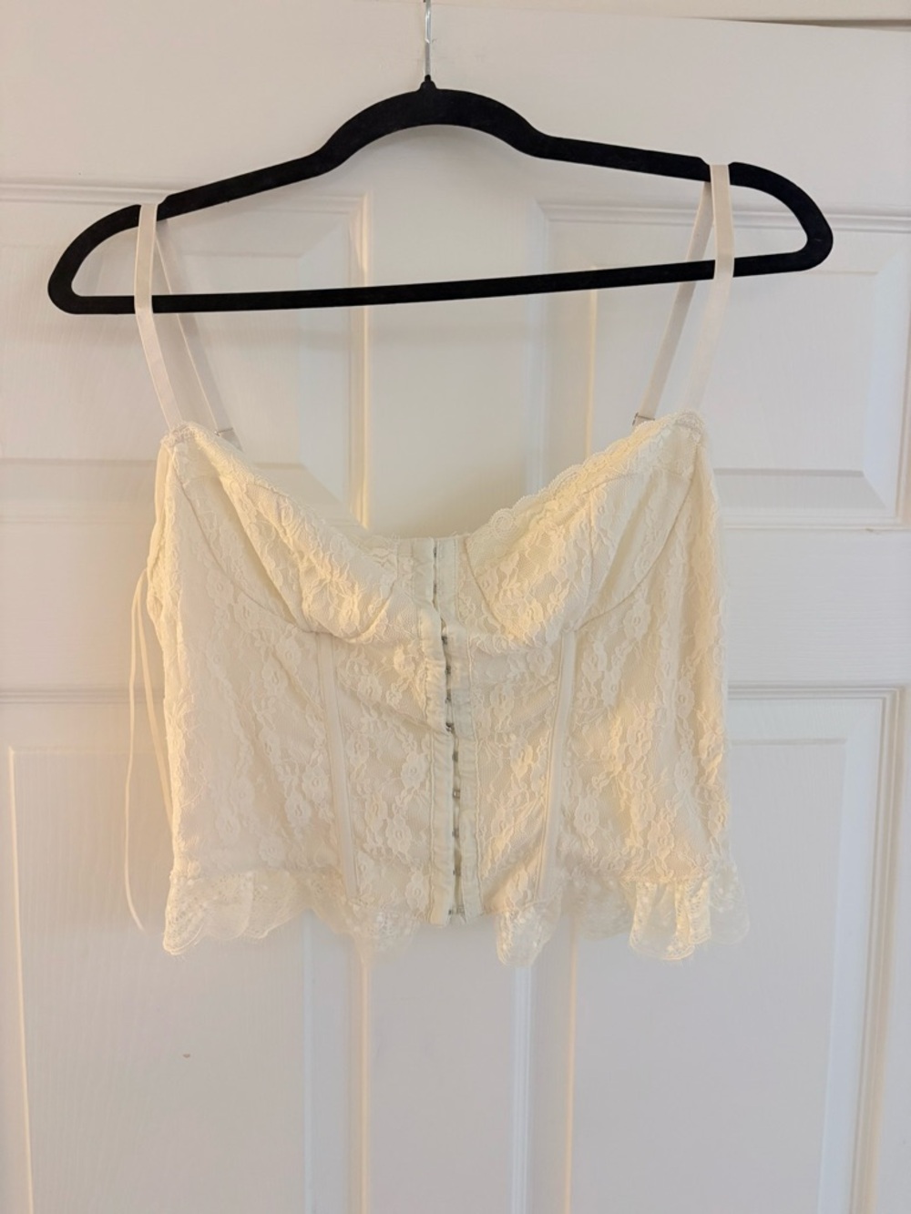 Altar'd State Ivory Corset Bustier Top